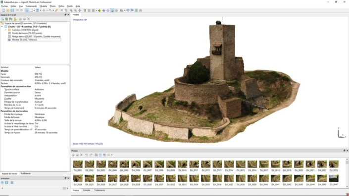 Modélisation 3D Photoscan