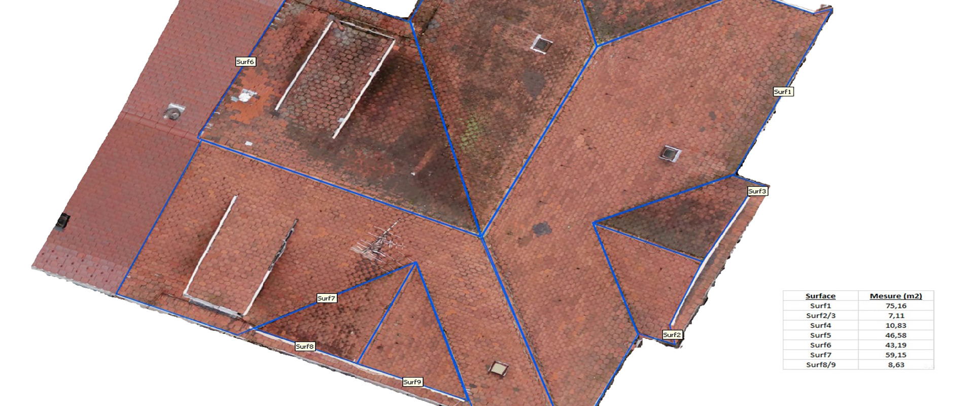 Drone Supervision – toiture entete